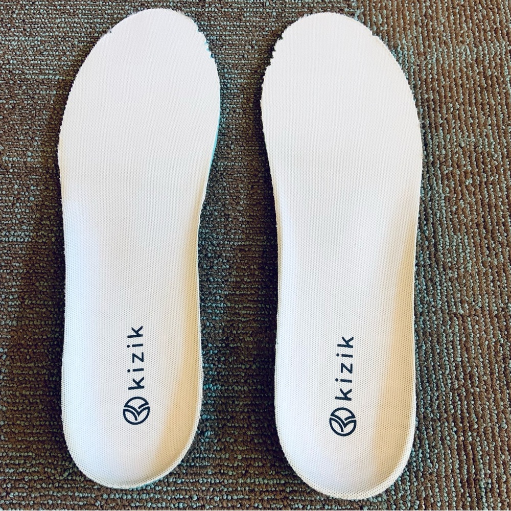 Kizik Men's White Navy Lima Casual Slip On Sneakers, size 15 WIDE 2E Wms 16.5 EE - Picture 6 of 11
